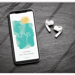gems audibook with headphones