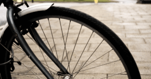 spokes of a bicycle wheel