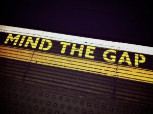 mind the gap subway warning